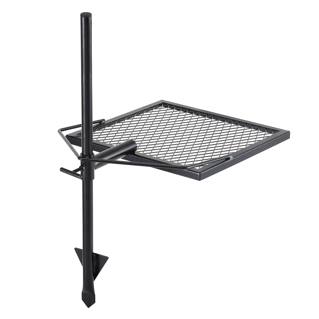 Swivel Campfire Grill, Fire Pit Grill Grate Over Fire Pits, Heavy Duty Steel Grill Grates, 360Adjustable Open Fire Outdoor Cooking Equipment, Portable Camp Fire Racks For Camping Outdoor BBQ