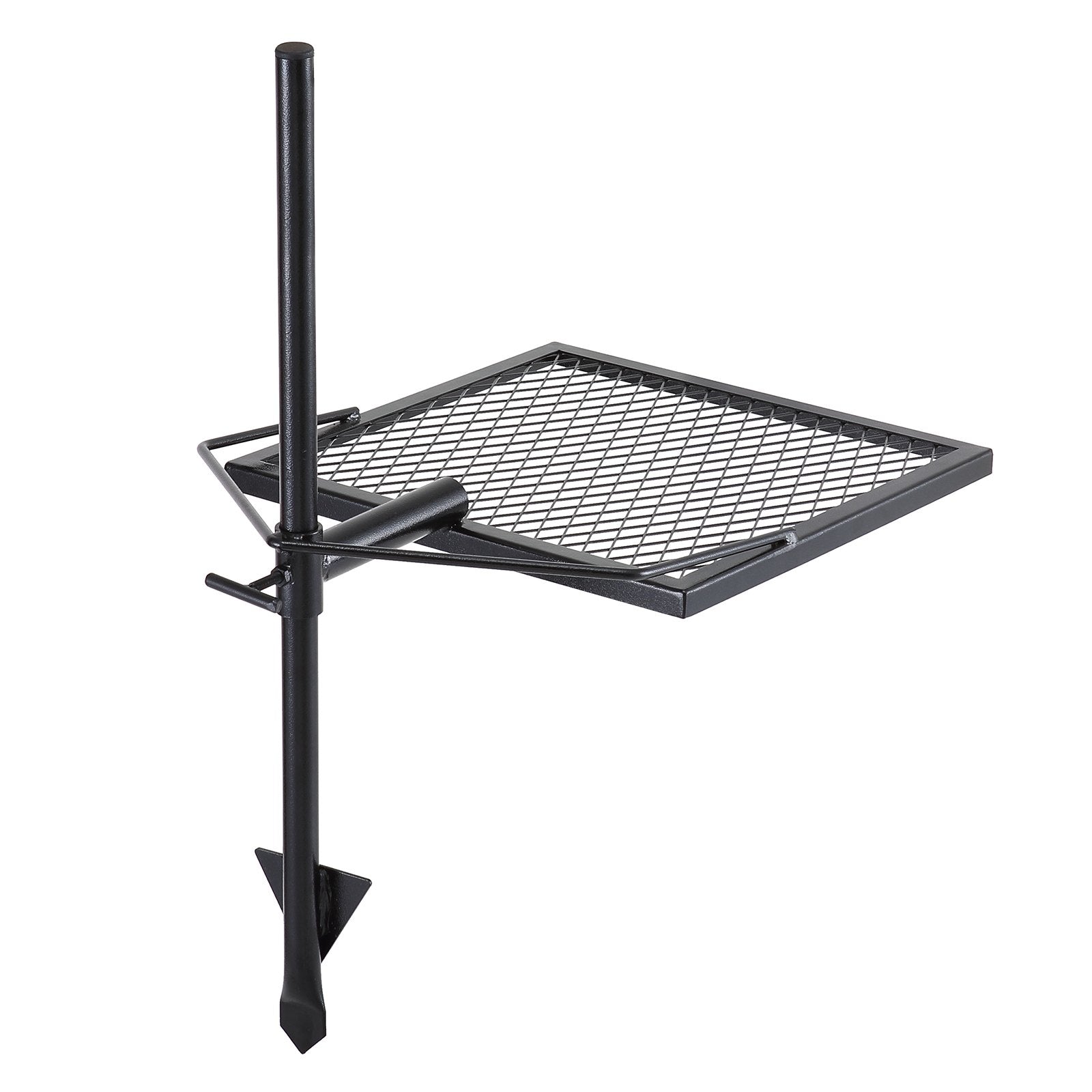 Swivel Campfire Grill, Fire Pit Grill Grate Over Fire Pits, Heavy Duty Steel Grill Grates, 360Adjustable Open Fire Outdoor Cooking Equipment, Portable Camp Fire Racks For Camping Outdoor BBQ