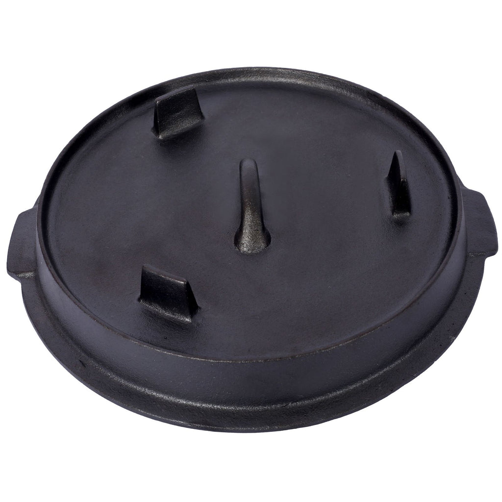 Dutch Oven. Outdoor Camping Deep Pot For Camping Fireplace Cooking Barbecue Baking Campfire With Leg Base
