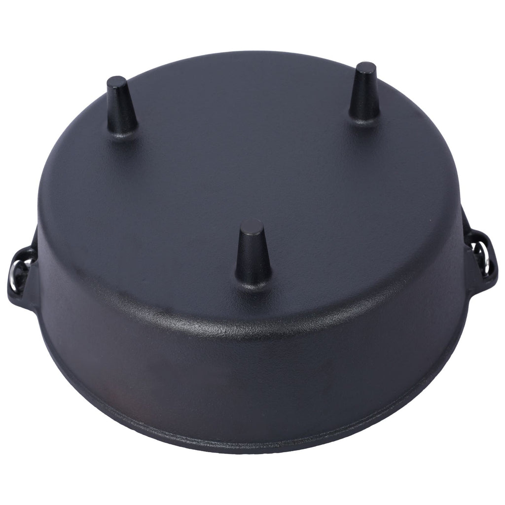 Dutch Oven. Outdoor Camping Deep Pot For Camping Fireplace Cooking Barbecue Baking Campfire With Leg Base