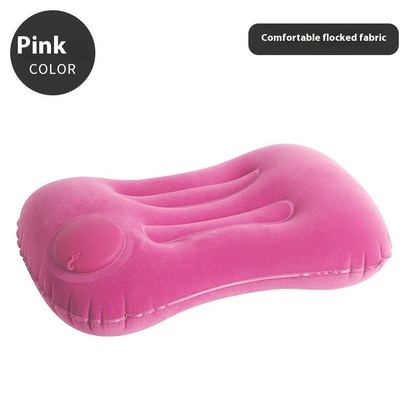 Travel Portable Press Inflatable Pillow